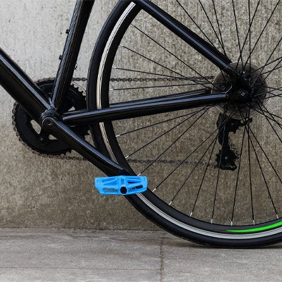 Pédale vélo bleu