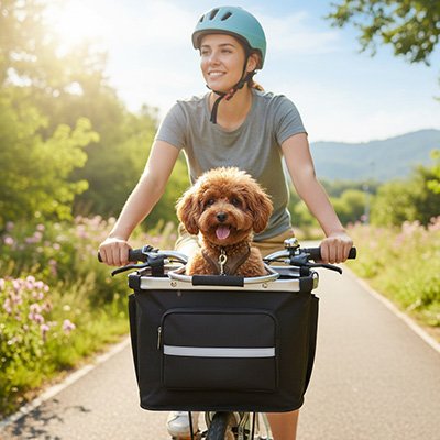 Vélo panier Chien